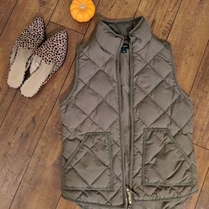J.Crew Factory | Green Puffer Vest
